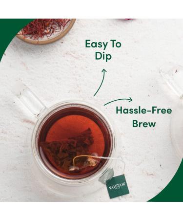 Vahdam Vanilla Masala Chai - 30 Tea Bags | Delicious Spiced Chai Tea for Chai Latte | International Shipping Available - Buy Online on SooperMarket.com