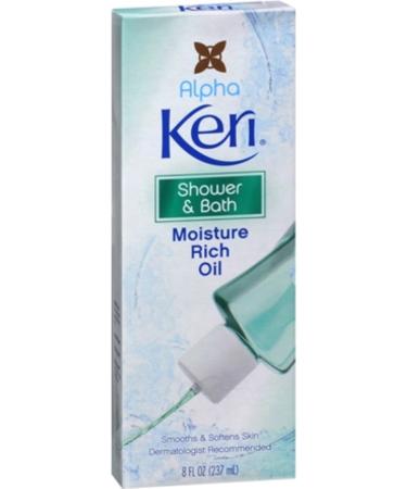 Alpha KERI Shower and Bath Moisture Rich Oil 8 oz (Pack of 4)