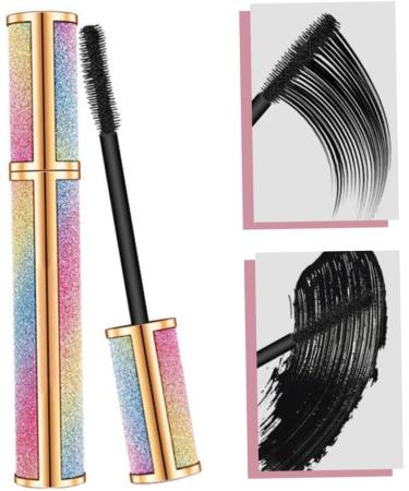 Mascara Black Silk Fiber Eyelashes Thick Extension Mascara 4D Long Waterproof Eyelash Brush Makeup Tool Cosmetics for Eye 8G Mascara - Buy Online on SooperMarket.com