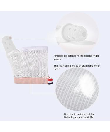 Buy Baby Anti-Sucking Gloves - Soft Mesh Silicone Breathable Protection for Toddlers | Stop Thumb Sucking & Finger Sobering - International Shipping Available - Buy Online on SooperMarket.com