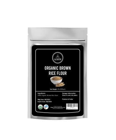 Naturevibe Botanicals Organic Brown Rice Flour (2lbs) | Gluten Free | Rich in Protein | Used for Cooking Packaging may Vary 2 Pound (Pack of 1)