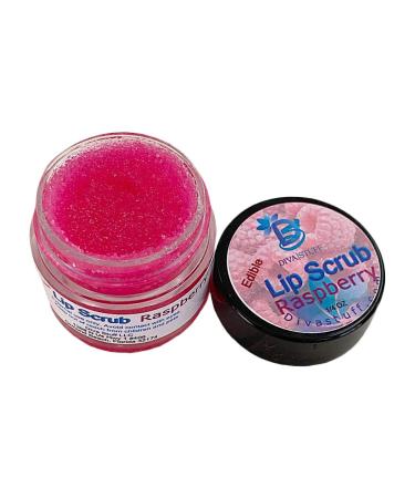 Diva Stuff Ultra Hydrating Lip Scrub for Soft Lips Gentle Exfoliation Moisturizer & Conditioner Raspberry Flavor oz (Made in the USA)