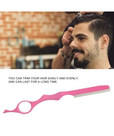 Hair Thinning Razor & Texturizing Tool - Stainless Steel Ergonomic Design for Bangs & Hair Styling (Pink) | International Shipping - Buy Online on SooperMarket.com