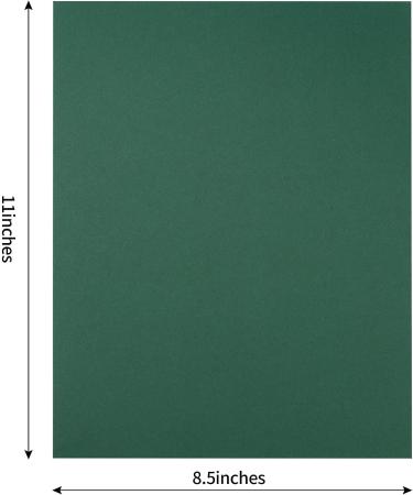 50 Sheets 8 1/2 x 11 Dark Green Cardstock for DIY Crafts & Invitations - Buy Online on SooperMarket.com