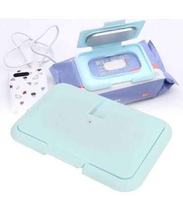 Baby wet clothing warmer portable wet towel dispenser with a constant temperature keeps wet wipes warm for babies and newborns (light blue)
