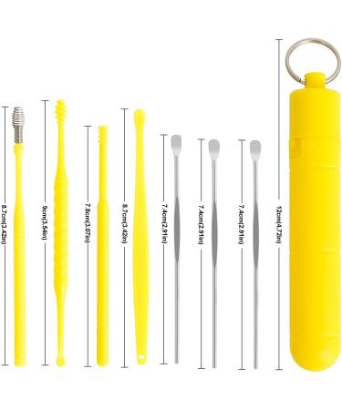 Heimeabi Stainless Steel Ear Wax Cleaner Tool Set - Korean Beauty, Black One Size - Buy Online on SooperMarket.com
