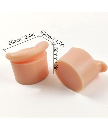 Practice Ear Model Soft Elastic Jewelry Display 1 Pair Ear Model for Beginner for Piercing Salon(Light Skin Color) - Buy Online on SooperMarket.com