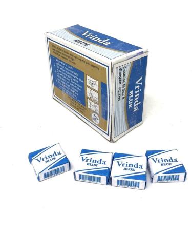 Vrinda Blue Squares - Premium Box of 48 | International Shipping Available - Buy Online on SooperMarket.com