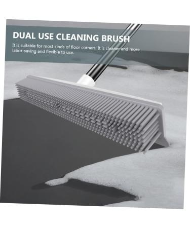 Household Carpet Rake & Floor Scrub Brush - Long Handle Cleaning Brush for Carpet Bathroom and Tile - 120x31cm - Buy Online on SooperMarket.com