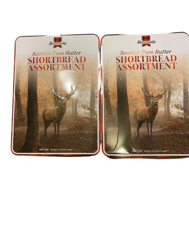 Scottish Pure Butter Shortbread Assortment 500g Tin - Traditional Scottish Biscuits (2Packs of 500g Total 1kg)