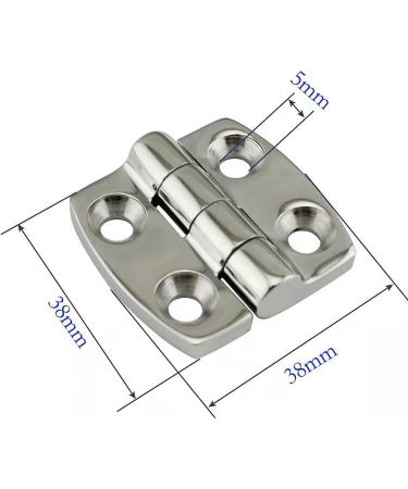 Stainless Steel Marine Boat Hinges 1-1/2 x 1-1/2 Pair - High-Quality Hardware - Buy Online on SooperMarket.com