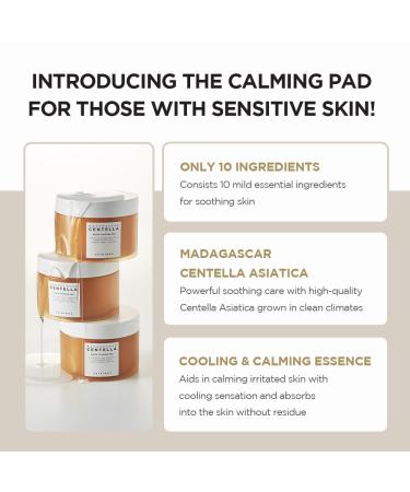 SKIN1004 Madagascar Centella Quick Calming Pad - Soothing Sensitive Skin 70ea 130ml - International Shipping - Buy Online on SooperMarket.com