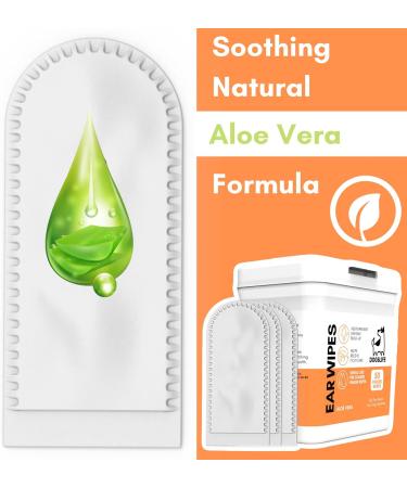 Dog Ear Wipes | Soft Quick & Easy Ear Wipes For Dogs | Remove Wax Dirt & Stop Smelly Itchy Dog Ears | 50 Soothing Aloe Vera Dog Ear Cleaning Finger Wipes! - Buy Online on SooperMarket.com