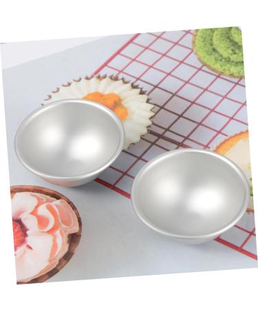COHEALI Circle Stencil 4PCS soap molds food molds cake mold Aluminum Molds Bath Moulds cake pan puck 3d baking mold Silver medium - Buy Online on SooperMarket.com