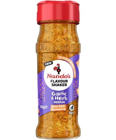 Nando's Flavour Shaker Garlic & Herb Medium Peri-Peri Seasoning 50g - Buy Online on SooperMarket.com
