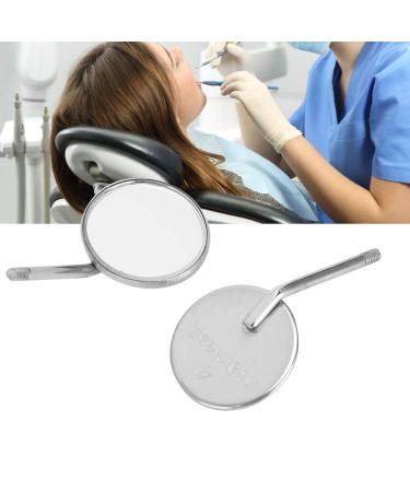 Mouth mirror mirror 20 pieces mouth mirror head stainless steel odontoscope mirror accessories (4#)