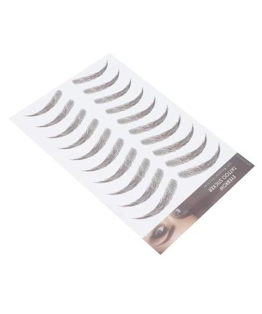 Waterproof 4D Eyebrow Tattoo Sticker - Long Lasting Grooming Shaping Eyebrow Transfers for Women (BROWN-09) - Buy Online on SooperMarket.com