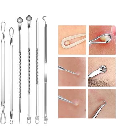 Pimple Popper Tool Kit - 15PCS Blackhead Remover & Extraction Tools for Estheticians - Buy Online on SooperMarket.com