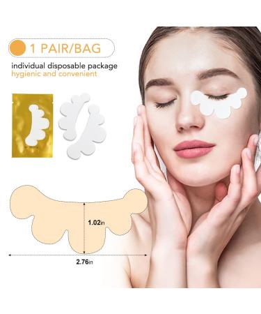 Lunamoon Eye Pads for Eyelash Extensions - 50 Pairs Flower Gold | Perfect for Lifting & Coloring Eyelashes - Buy Online on SooperMarket.com