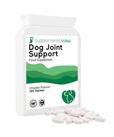 Dog Joint Supplements for Senior Dogs - Glucosamine and Chondroitin For Dogs - Pain Relief Anti Inflammatory Complex - Arthritis Mobility Support - Hip and Joint Care - 120 Chicken Flavour Tablets 120 Tablets