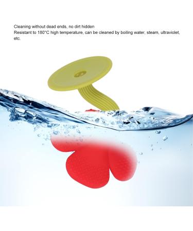 Plplaaoo Baby Teething Ring - Washable Food-Safe Silicone Ideal Gift for Toddlers Boiled Water Safe Rose Red - Buy Online on SooperMarket.com