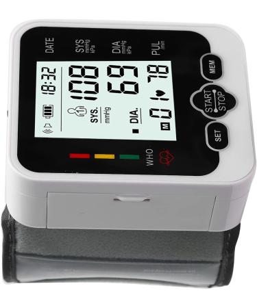 Automatic Voice Broadcast Wrist Blood Pressure Monitor with Storage Box - LCD Screen Blood Pressure Detector for Home Use - Buy Online on SooperMarket.com