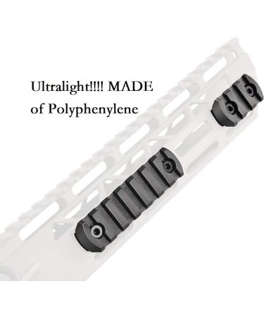 IORMAN Ultralight Mlock Picatinny Rail Mount Adapter - 8 Pcs Rails & Screws, 3 Slot & 7 Slot - Buy Online on SooperMarket.com
