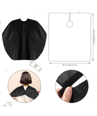 Professional Short Barber Cape - Waterproof Nylon Hair Cutting & Dye Apron for Unisex - Salon Styling & Shampoo Cape (Black - Buy Online on SooperMarket.com