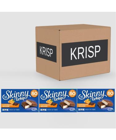 3 x 5pk Orange Nougat Bars Low Calorie Milk Chocolate Sweet Snack Confectionery - Buy Online on SooperMarket.com