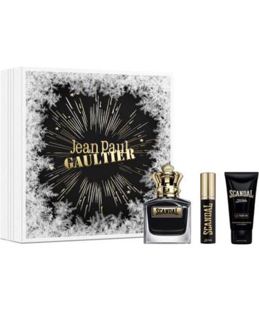 Jean Paul Gaultier Scandal Intense for Men - 3 Pc Gift Set 3.4oz EDP Spray 0.34oz EDP Spray 2.5oz Shower Gel