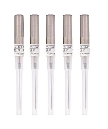 Piercing Needles,5PCS 16G IV Catheter Needles Kit Piercing for IV Start Kits,Ear Nose Piercing Needles Supply(16G)