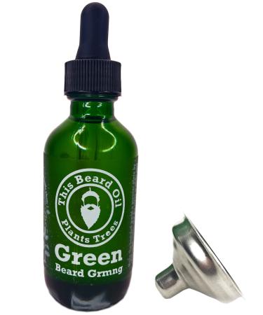 Natural Beard Oil - Unscented - This Beard Oil Plants Trees from Recipe Included - 2 Ounce Coconut