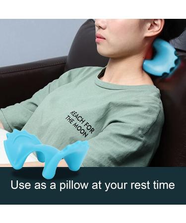 Portable Neck Massage Device - Silicone Neck & Shoulder Pillow for Deep Tissue Relief - Cervical Traction & Pain Relief - Buy Online on SooperMarket.com