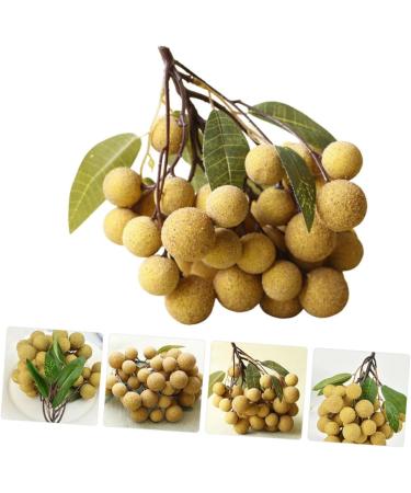 Ciieeo Doll House Diy Toy Fake Longyan Model Kitchen Fruit Longan Model Fruit Photography Props Fake Longan Decor Simulation Fruit Simulation Fake Fruit Faux Fruit Plastic Peach Miniature Khaki 18x18cm - Buy Online on SooperMarket.com