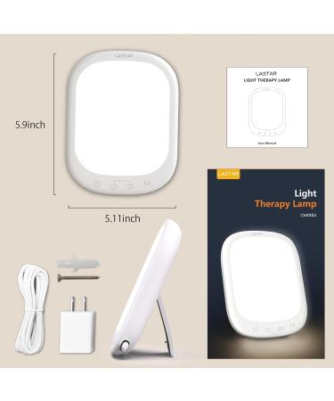 LASTAR Sun Light 10 000 LUX UV-Free Daylight Lamp with Memory Function 5 Adjustable Brightness Levels and 4 Timer Funtion Sunlight Lamp Compact Size for Winter Blues Wall Mountable Support Smart Plug Light White - Buy Online on SooperMarket.com