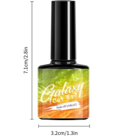 HERBENJOY Cat Eye Gel Nail Polish Set 6 Colors Galaxy Magnetic UV Nail Polish with Magent Stick Base Black Gel Nail Varnish and Universal Rainbow Nail Gel Nail Polish DIY Manicure Nail Salon - Buy Online on SooperMarket.com