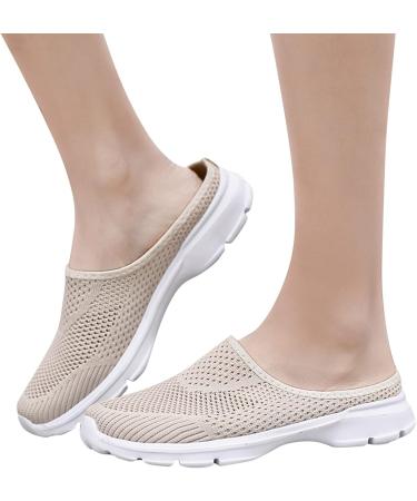 Buy Rytejfes Women's Barefoot Sneakers - Summer & Winter Sports Shoes Sale | Khaki & White Plateau Styles (EU 37-40) - Buy Online on SooperMarket.com