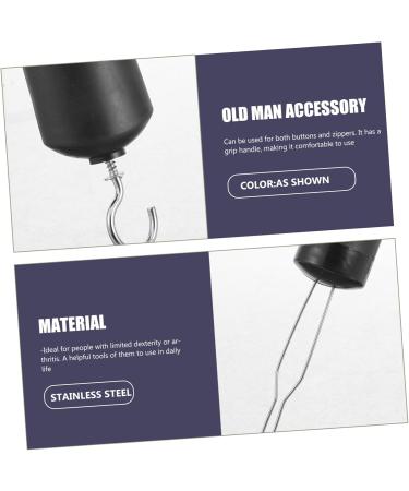 Button Hook Helper 3 pcs Metal Button Aid Zipper Pull Assist Dressing Tool Clothing Assistance Tool Dressing Aid for Seniors Buttons - Buy Online on SooperMarket.com