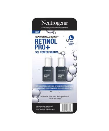 Neutrogena Rapid Wrinkle Repair Retinol Power Facial Serum Pro+ 1oz 30ml (2-Pack) - Anti Aging Serum - Buy Online on SooperMarket.com