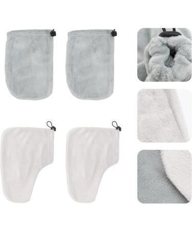 Beavorty 2 Pairs Gloves Wax Bath Foot Cover Paraffin Wax Booties Paraffin Treatments Cozies Hand and Foot Liners Wax Bath Mitts Disposable Foot Covers Paraffin Glove Short Boots Spa Grey - Buy Online on SooperMarket.com