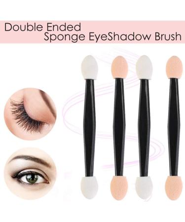 JASSINS 150 Pack Eyeshadow Applicators Disposable Eyeshadow Sponge Brush Double-Sided Eye Makeup Sponge Applicators (Skin+White) - Buy Online on SooperMarket.com