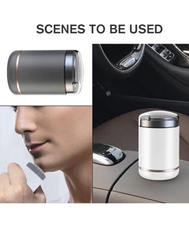 USB Charging Mini Portable Travel Shaver & Beard Trimmer - Grey Black | Compact Hair Clipper for Men - Buy Online on SooperMarket.com