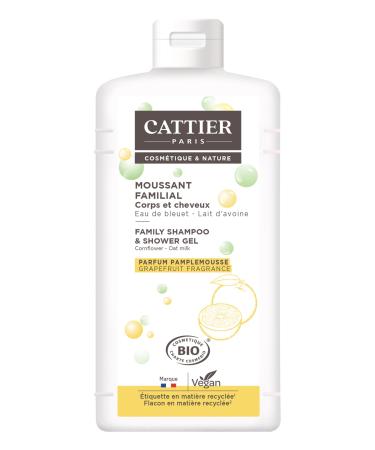 Cattier Moussant Familial au Lactoserum cheveux et corps 500ml