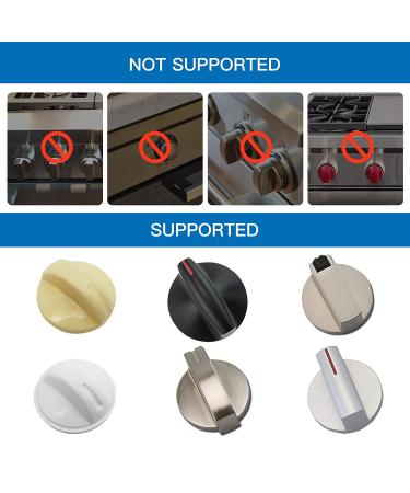 Child Safety Stove Knob Covers - 5 Pack with Double-Key Lock | Universal Gas Oven Knob Guards for Baby Proofing - Buy Online on SooperMarket.com