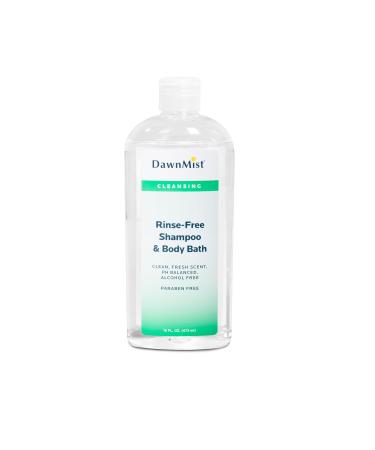 Dukal DawnMist Rinse Free Shampoo and Body Bath 16 oz