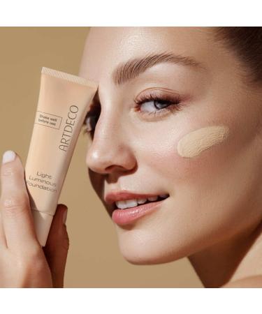 Artdeco Light Luminous Foundation - Lightweight Liquid Foundation with Natural Finish & Blue Light Protection - Neutral Porcelain - 25ml - International Shipping Available - Buy Online on SooperMarket.com