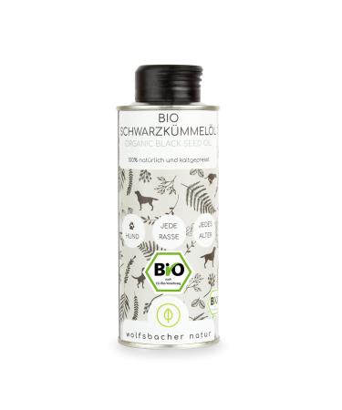 Organic black cumin oil for dogs 250ml - cold pressed 100% biological cultivation - pure Egyptian black cumin oil (Nigell sativa) de - ko -060
