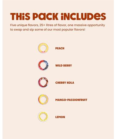 air up Flavor Pods 5X Flavor Fiesta | Vegan Sugar-Free Water Flavoring | Explore Diverse Flavored Water Pods for Bottles - Buy Online on SooperMarket.com