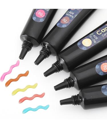 Joyeee 12 Colour Nail Sculpture Gel 8g 5D Candy Jelly Nail Painting Gel DIY Modeling Nail Set Non-Stick Hand Multifunctional Soft Tubes 3D Carving Embossed Gel for Nail Art Decoration Nail Design nailgel039 - Buy Online on SooperMarket.com