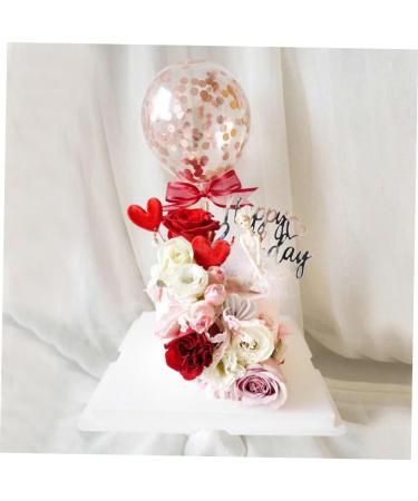 Warmhm 10pcs Valentines Day Food Picks Engagement Cake Toppers Valentine Day Food Picks Christmas Cupcake Topper Proposal Cake Toppers Valentine Day Party Supplies Heart Love Fruit Baby - Buy Online on SooperMarket.com
